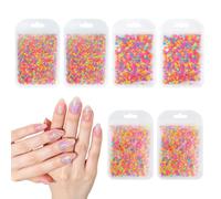 ARYIMYDP 6 Pièces Nail Art Ongles Set, Décoration Ongles Nail Art & Décorations et Accessoires pour les Ongles, Formes Étoile Cœur Papillon pour DIY Manucure Créative
