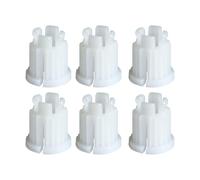 ARYIMYDP 6 Pièces Tête de Robinet, Douille d'Encliquetage Robinet et Pièce de Rechange Robinetterie, Bague Plastique 7,5 mm pour Robinets à Deux Poignées Compatible avec Marques Populaires