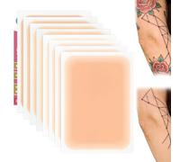 ARYIMYDP 8 Pièces Patch Correcteur de Tatouage Teint Chair, Imperméables Cache Cicatrices et Tatouages, Aspect Naturel avec Bords Fondus, Découpable sur Mesure pour une Couverture Optimale