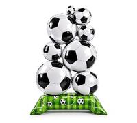 ARYIMYDP Ballon de Football Debout Géant 1 Pièce en Aluminium 3D, Décoration Robuste & Point de Mire Immanquable pour Anniversaire Garçon, Fêtes Sportives.