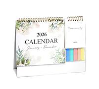 ARYIMYDP Calendrier de Bureau 2026, Mensuel Planificateur avec les Jours Fériés Français, les Mini-notes, Calendrier avec Pochette Organisateur et Organisateur Familial 2026, pour la Maison, les