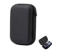 ARYIMYDP Housse de Protection Noire Compatible OneTouch Ultra Plus Reflect, Sac pour Lecteur de Glycémie avec Poche Filet pour Bandelettes et Accessoires