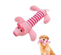 ARYIMYDP Jouet pour Chien, Jouet Chien en Forme Cochon, Cochon en Peluche Rayé pour Petites et Grandes Races, Réduit le Stress des Chiens, Anti-Stress pour Chien