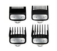 ARYIMYDP Lot de 4 Peignes de Guidage, Accessoires en Plastique ABS Amovibles pour Cheveux et Barbe, Limite Peigne (1,5 mm, 3 mm, 4,5 mm, 6 mm), Sabot Cheveux, Housse de Protection pour Tondeuses Wahl