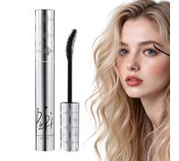 ARYIMYDP Mascara Noir Volume et Longueur, Brosse Courbée pour Cils Recourbés et Séparés, Résistant à l'Eau et aux Larmes, Tenue Longue Durée sans Faux Cils, Effet Naturel à Intense en un Seul Gest