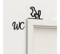 ARYIMYDP WC Décoration Panneaux, Accessoires de Toilettes Amusants, Panneaux de Salle de Bain Drôles, Décoration Murale pour Appartement Résidence Entreprise Fête Hôtel Chambre Cuisine Salon