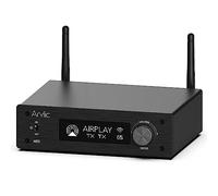 Arylic H50 Hi-Fi 50W2 Amplificateur audio WiFi avec Bluetooth aptX HD, HDMI ARC, AirPlay 2 et Spotify Streaming pour musique maison sans fil Support pour transmission et réception de musique