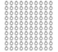 Arythia 100 Pièces Écrou Hexagonal à Embase, Fixations en Acier Inoxydable 304 M5 M6 M8, Écrou Inox 304 Résistant à la Corrosion pour Machines, Équipement Maison (M5)