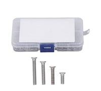 Arythia 170 Pièces Vis à Rivet, Assortiment Vis Inox 304 Fixations en Acier Inoxydable, 4 Types Vis à Tête Plate Kit de Visserie, pour Meubles, Installation, Maintenance