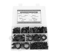 Arythia 300 Pcs Attaches Câbles Noir, Clips Serre-Câbles Type R en Nylon avec Vis M4 x 16 mm, Fixations pour Câbles Durables, Kit de Gestion