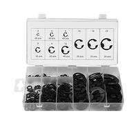 Arythia 300 Pièces Assortiment E-Clip, Circlips Extérieur et Anneaux Élastiques, Kit de Fixation 3 mm - 22 mm pour Axe, Entretien Auto et Mécanique