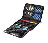 Arythia 95 Pièces Kit De Dessin et Ensemble De Crayons à Croquis, Matériel Professionnel Graphite et Fusain, Outils d'Art avec Étui, pour Débutants, Étudiants, Artistes