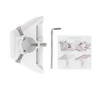 Arythia Adaptateur De Tuyau Pour Mini, Support De Mât Mini Robuste, Fixation Antenne ABS Pour Montage Sécurisé Sur Toit, Collier De Serrage