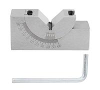 Arythia Bloc d'Angle Réglable, Bloc en V de Précision ±0,01 mm pour Usinage, Jauge d'Angle Micrométrique avec Vernier, Outil pour Fraisage et Outillage