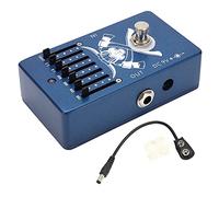 Arythia Égaliseur Graphique 6 Bandes Pour Guitare, Effet Guitare Stompbox EQ, Boîtier En Aluminium Durable, Accessoires De Guitare, Alimentation DC9V Pour Pédale D'effet