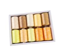 Arythia Kit De Couture 10 Couleurs, Bobine Fil Machine A Coudre Polyester 914 m, Fil Noir Couture Durable, Fourniture Pour Broder Et Quilting