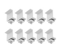 Arythia Lot de 10 Fixations Panneau Solaire, Support Panneau Solaire en Alliage d'Aluminium, Kit de Fixation Photovoltaïque avec Bride de Serrage et Équerre