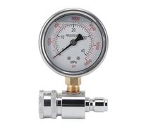 Arythia Manomètre Nettoyeur Haute Pression 6000PSI, Jauge de Pression Robuste en Acier Inoxydable, Raccord Rapide 3/8 Pouces, Accessoire pour Lavage Auto