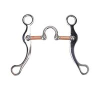 Arythia Mors De Cheval en Acier Inoxydable, Mors De Filet à Anneaux Libres Rose Gold, Embouchure Durable, Accessoires Équitation pour Dressage et Contrôle