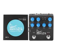 Arythia NUX NBP-5 Pédale d'Effet Basse, Préamplificateur pour Basse Professionnel avec DI Box, Overdrive, Noise Gate, Simulation de Cabine, Sortie Casque