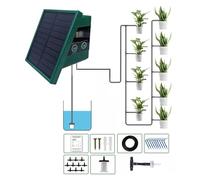 Arythia Système d'Arrosage Solaire, Kit Goutte à Goutte Automatique 10 m, Irrigation Autonome avec Minuteur, pour Plantes en Pot et Balcon