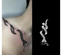 ARYU 3 Herbe Fleur Bras Jus Tatouage Autocollants DéGradé Non RéFléChissant Semi-Permanent MâLe Fleur Bras Femme ImperméAble Tatouage Autocollants