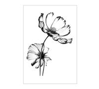 ARYU 3 pièces Autocollants De Tatouage Grand Motif Fleuri Bras Autocollants De Tatouage Dessin à L'Encre Transfert D'Eau Autocollants De Tatouage RéSistant à L'Eau W-0801