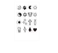 ARYU 4 Doigts Jus D’Herbes Tatouage Autocollants Tatouage Simulation Non RéFléChissant