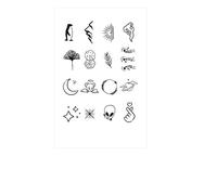 ARYU 4 Doigts Jus D’Herbes Tatouage Autocollants Tatouage Simulation Non RéFléChissant