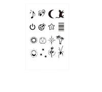 ARYU 4 Doigts Jus D’Herbes Tatouage Autocollants Tatouage Simulation Non RéFléChissant