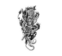 ARYU 4 Feuilles Tatouage Stickers Grand Saint Herbal ImperméAble Non RéFléChissant Homme Tatouage Autocollant Petit Bras Bras Fleur Personnalité Longue DuréE