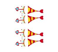 ARYU 4 Love Clown Eye Maquillage Tatouage Stickers Longue DuréE ImperméAble Cosplay Haunted House Pour Les Hommes Et Les Femmes Halloween Maquillage Stickers