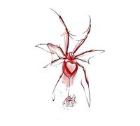 ARYU 4 Papillons Danse Entre Les Fleurs DessinéS à La Main Couleur Rose Tattoo Sticker De Taille ImperméAble