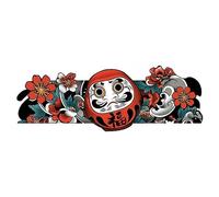 ARYU 4 Tatouage De Bras En Couleur De Style Japonais Autocollant Grue Koi D'œUf Dharma Autocollant Longue DuréE ImperméAble