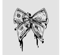 ARYU Autocollant De Tatouage De Jus De Fruits, NœUd Papillon à Base De Plantes, Semi-Permanent, ImperméAble, Longue DuréE, 66 × 83mm