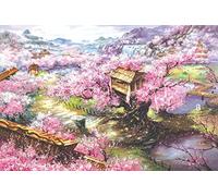 ARYU Puzzle en bois de 1000 pièces Villa de cerisier en bois - Cadeau pour adulte à partir de 14 ans - 1 jeu - 1 puzzle - 75 x 50 cm - Convient pour les hommes et les femmes - Jeu éducatif - Cadeau de