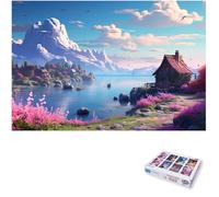 ARYU Puzzle paradis en bois de 1000 pièces pour adultes, convient aux adultes à partir de 14 ans, 1 jeu, 1 puzzle, 75 x 50 cm, pour hommes et femmes, jeu de réflexion, cadeau de Noël ou d'anniversaire