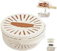 ARZARF Multifunctional Fruit And Vegetable Washing Bowl, 2024 New Draining Basket With Lid, Colander Strainer Bowl With Foldable Handles, Colanders & Food Strainers For Kitchen(Brown)