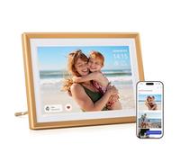 ARZOPA Cadre Photo Numérique Connecté 10,1" Stockage Cloud Gratuit et Illimité HD Écran Tactile Cadre Numérique Photo en Metal Partager Photos Vidéos Illimitées Cadeau Personnalisé Parfait - D10 Gold