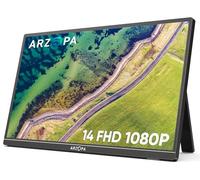 ARZOPA Ecran Portable,14.0" 1920×1080 FHD IPS pour Écran Portable Moniteur avec Tige Unique,Prise en Charge HDMI/Type-C/USB-C, de Jeu de Protection des Yeux pour Ordinateur Portable