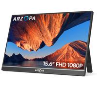ARZOPA Écrans Portable 15,6" 1920 x 1080 FHD IPS pour Ordinateur Portable avec Béquille, Deuxième Écran Ultra Fin pour Ordinateur Portable/PC/Mac/PS3/4/5/Xbox - Connectivité USB C et HDMI - A1
