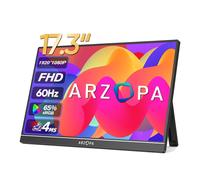 ARZOPA Moniteur Portable 17,3" FHD 1080p IPS 103% sRGB - Gaming - USB-C/HDMI - Compatible PC/Mac/Xbox/PS5 - A1M