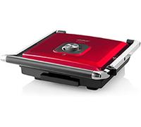 arzum AR2022-R Machine à croque-monsieur revêtement anti-adhésif rouge