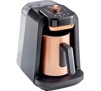 arzum ESPRESSOKANNE mit MILCHAUFSCHÄUMER und WASSERTANK Cafetière bronze avec embout de mousseur à lait