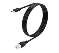 Arzweyk Câble d'imprimante USB B vers USB C compatible avec HP OfficeJet Pro 8125e, 8135e, 9730e, 9135e, 9125e, 8139e, DeskJet 4227e, 2855e, 2827e, Smart Tank 5000, 5101 pour ordinateurs portables