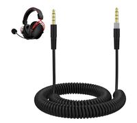 Arzweyk Cloud Alpha Câble de rechange compatible avec HyperX Cloud Alpha, Alpha S, Cloud Mix, Logitech G633, G933, Câble audio spiralé de 3,5 mm