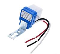AS-10 Interrupteur de contrôle de la lumière, 220 V 10 A, interrupteur automatique à capteur crépusculaire pour lampadaire, jardin et porche - IP, charge de 2200 W, portée de détection de 10 m
