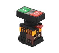 AS-22N 25N Interrupteur à boutons-poussoirs doubles Start-Stop avec lampe à LED interrupteur industriel (Color : 24v)