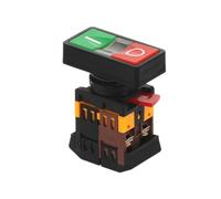 AS-22N 25N Start-stop Double Pushbuttons Switch With LED Lamp(Mounting hole 22mm 25mm)(DC 12/24/36 V AC/220/380V) NWPNLXEA(110V)