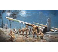 AS.51 Horsa Mk.i With British Parachutistes Airplane Plastique Kit 1:72 Model